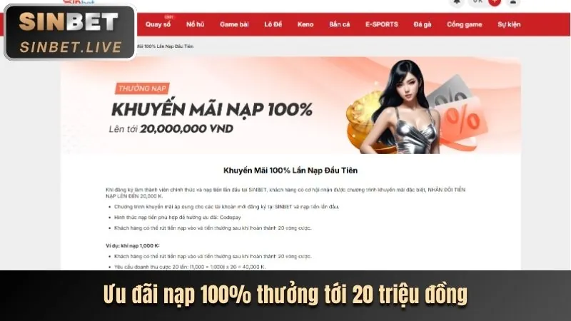 Chi tiết ưu đãi nạp tiền zb368